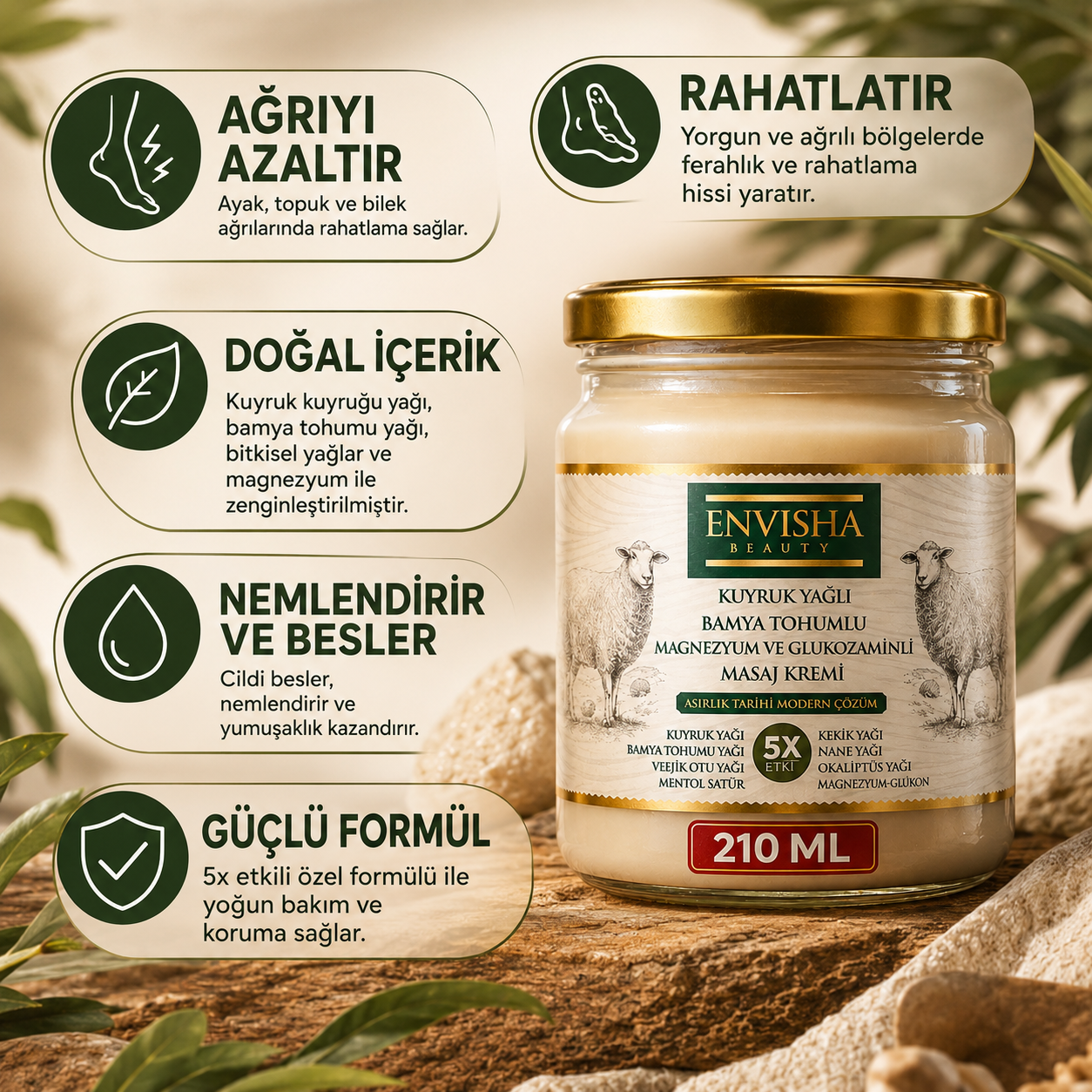 Kuyruk Yağlı Masaj Kremi